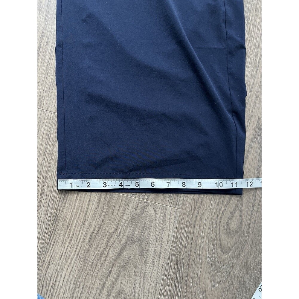 Eddie Bauer Departure Collection Wide Leg Crop Atlantic Navy NEW Sz Large - Picture 11 of 12